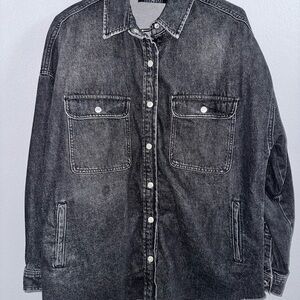 Mavi Charcoal Denim Shirt